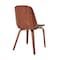Armen Living Brinley Black Faux Leather and Walnut Wood Dining Room Accent Chair LCBNSIWABL - alternate 9